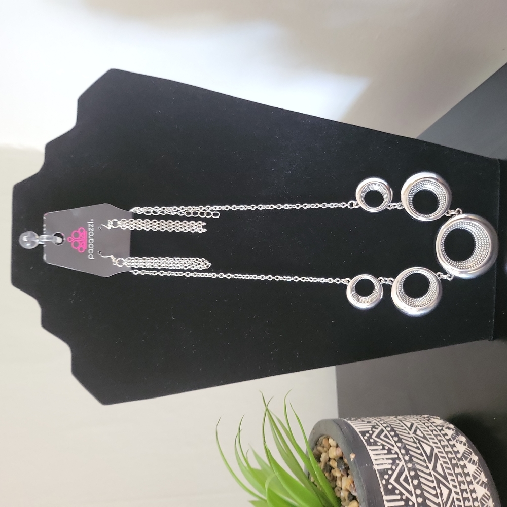 Solar Cycle Silver Necklace
